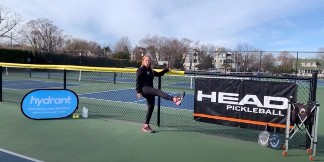 60 Second Pickleball Lessons - Lower body warmup