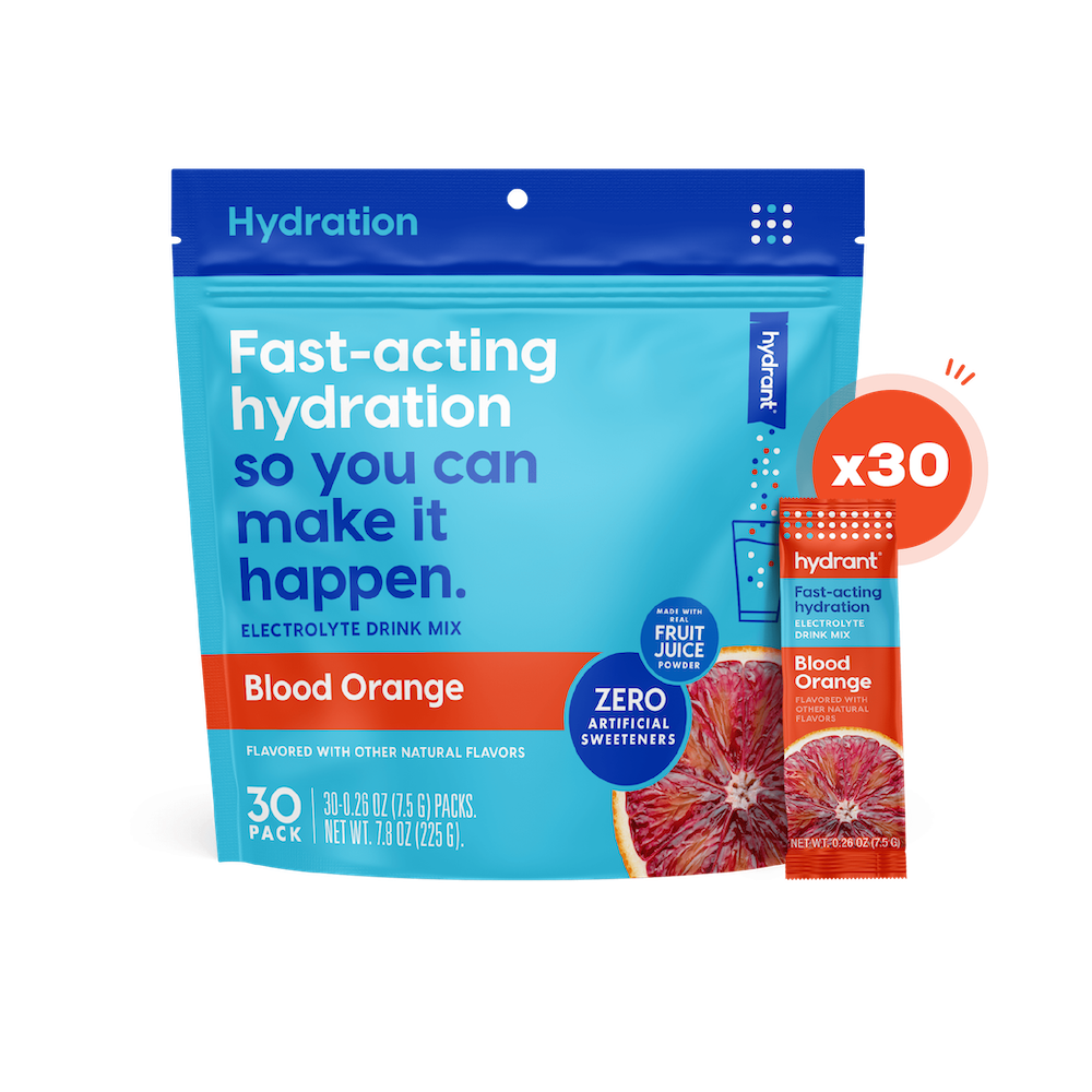 Hydrant HYDRATE | Rapid Hydration Mix with Electrolytes - Blood Orange- front
