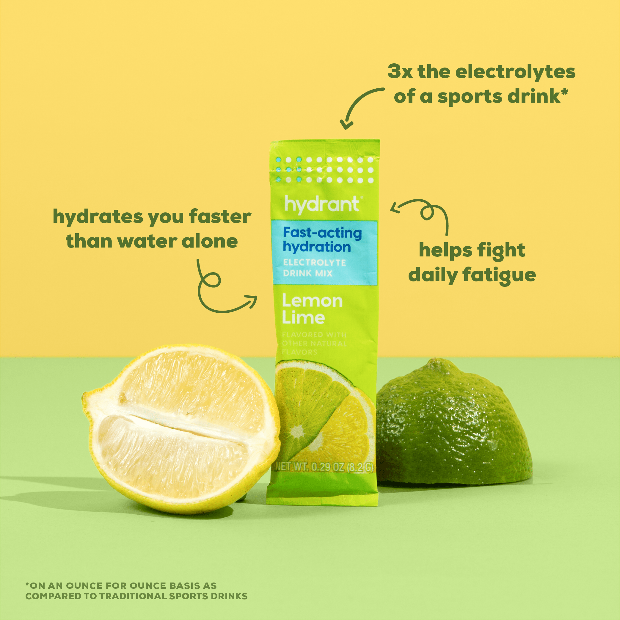 Hydrant HYDRATE | Rapid Hydration Mix with Electrolytes - Lemon Lime- lifestyle 1