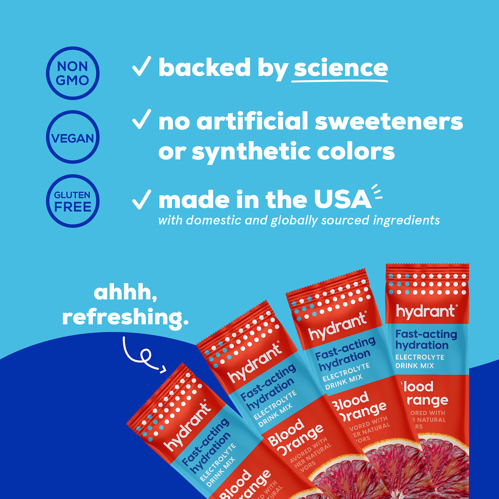 Hydrant HYDRATE | Rapid Hydration Mix with Electrolytes - Blood Orange- lifestyle 3
