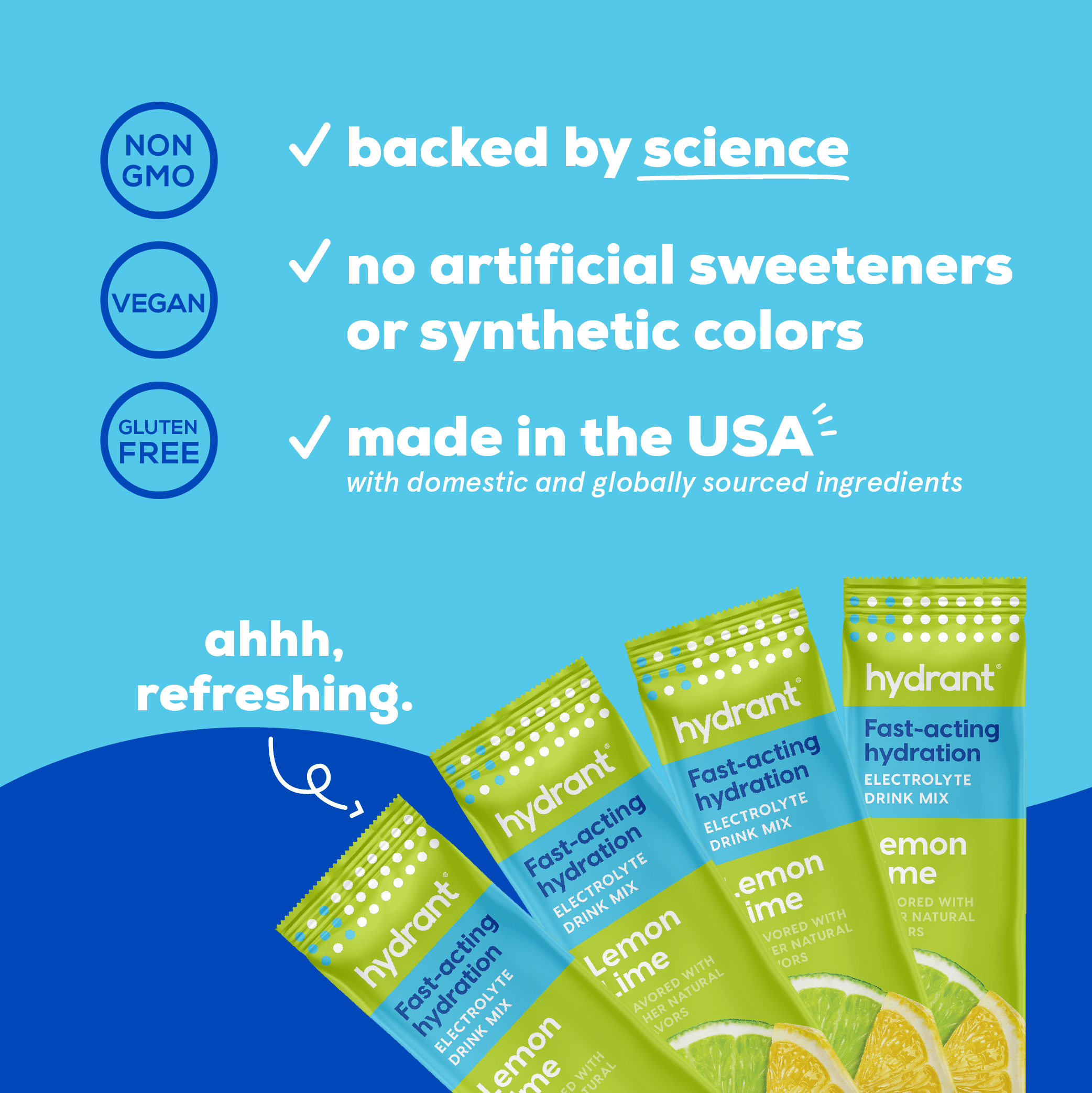 Hydrant HYDRATE | Rapid Hydration Mix with Electrolytes - Lemon Lime- lifestyle 3