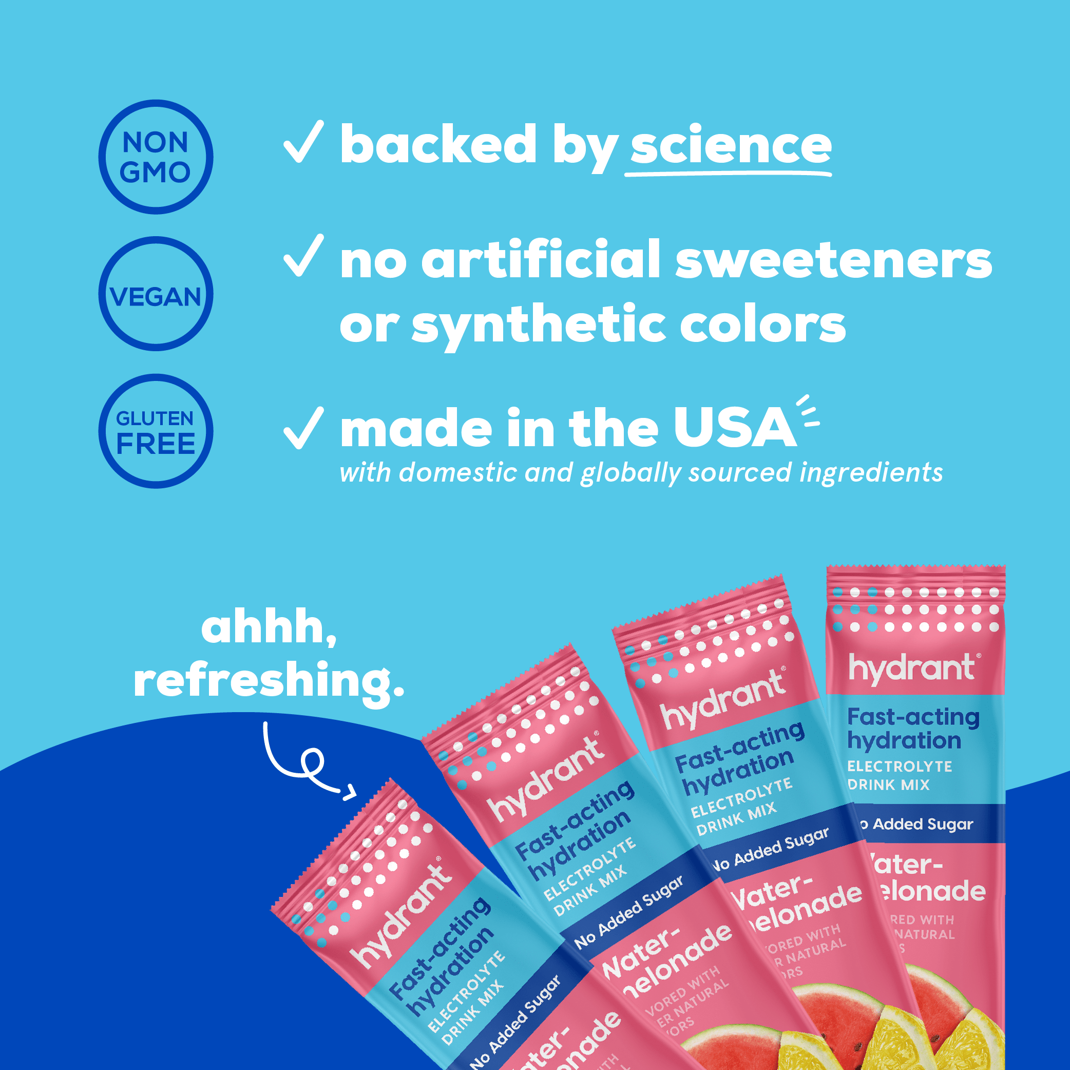 Hydrant HYDRATE | Rapid Hydration Mix with Electrolytes - Watermelonade- lifestyle 3