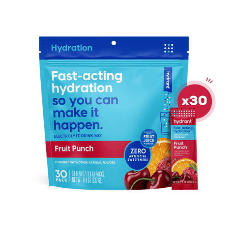 Hydrant Hydrate | Rapid Hydration Mix with Electrolytes 30 / Fruit Punch Electrolyte