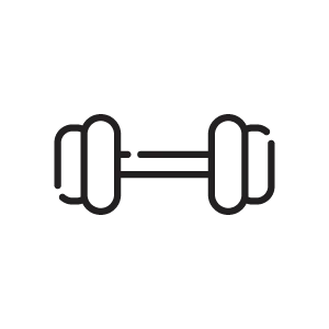 gym barbell icon
