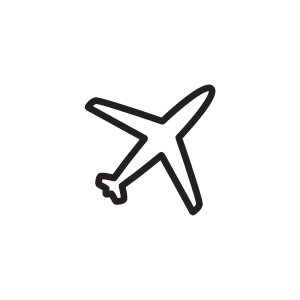 travel airplane icon