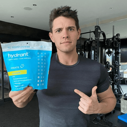 Casey Cott and hydration mix
