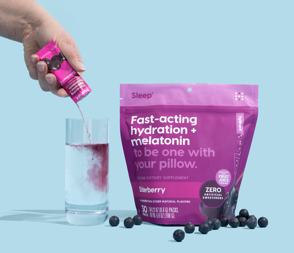 Hydrant fast-acting hydration and melatonin