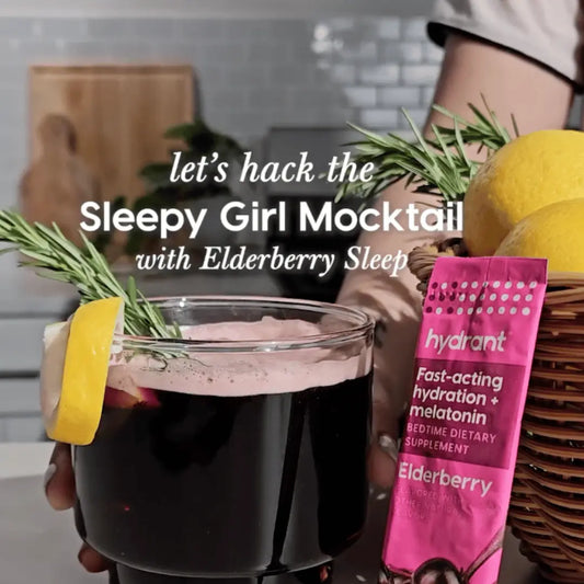 mocktail with Sleep elderberry